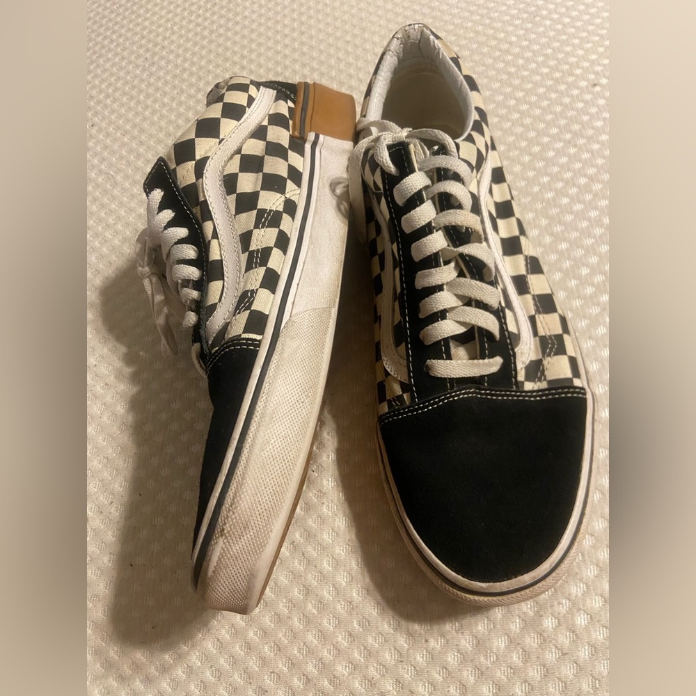 Checkered Black and White Vans